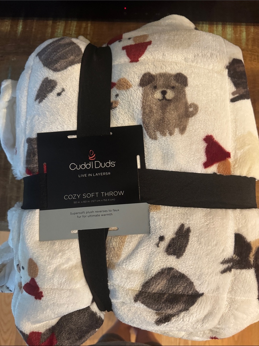Cuddl Duds Cozy Soft Throw Blanket